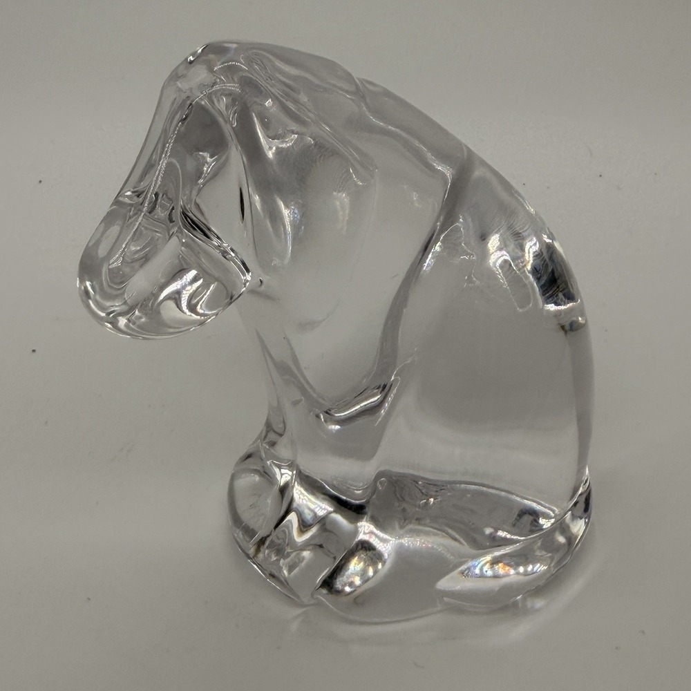 Atlantis Vintage Crystal Hound Dog Made of Crystal in Sweden Dog Lovers Charm